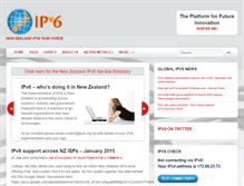 Tablet Screenshot of ipv6.org.nz
