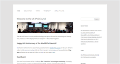 Desktop Screenshot of ipv6.org.uk